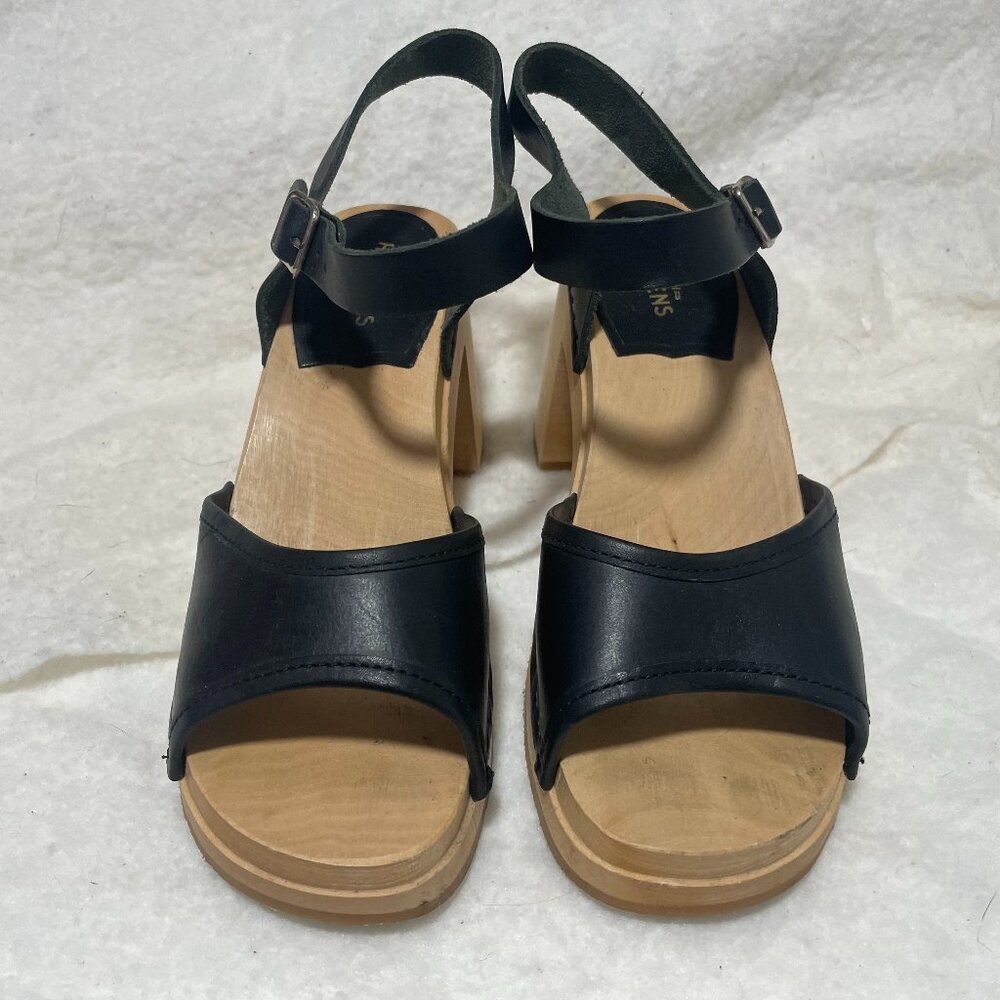 Black Ankle Strap Swedish Hasbeens